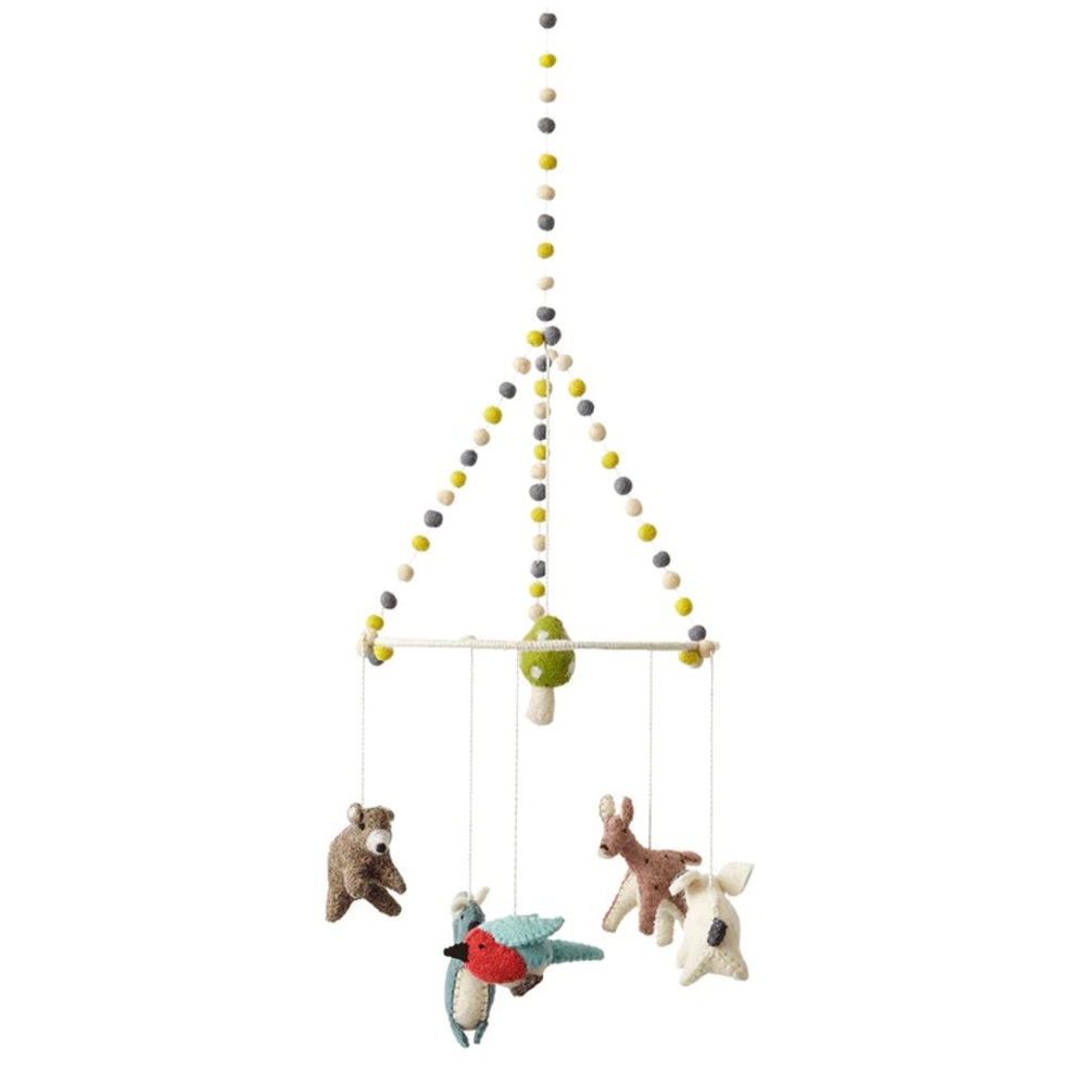 Pehr Felted Wool Nursery Mobile Woodland Creatures